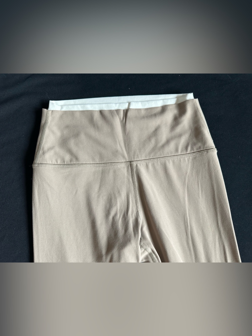 S59 Dual High-Waist Taupe Active Leggings - Women's Slim Fit latte white - Picture 6 of 12